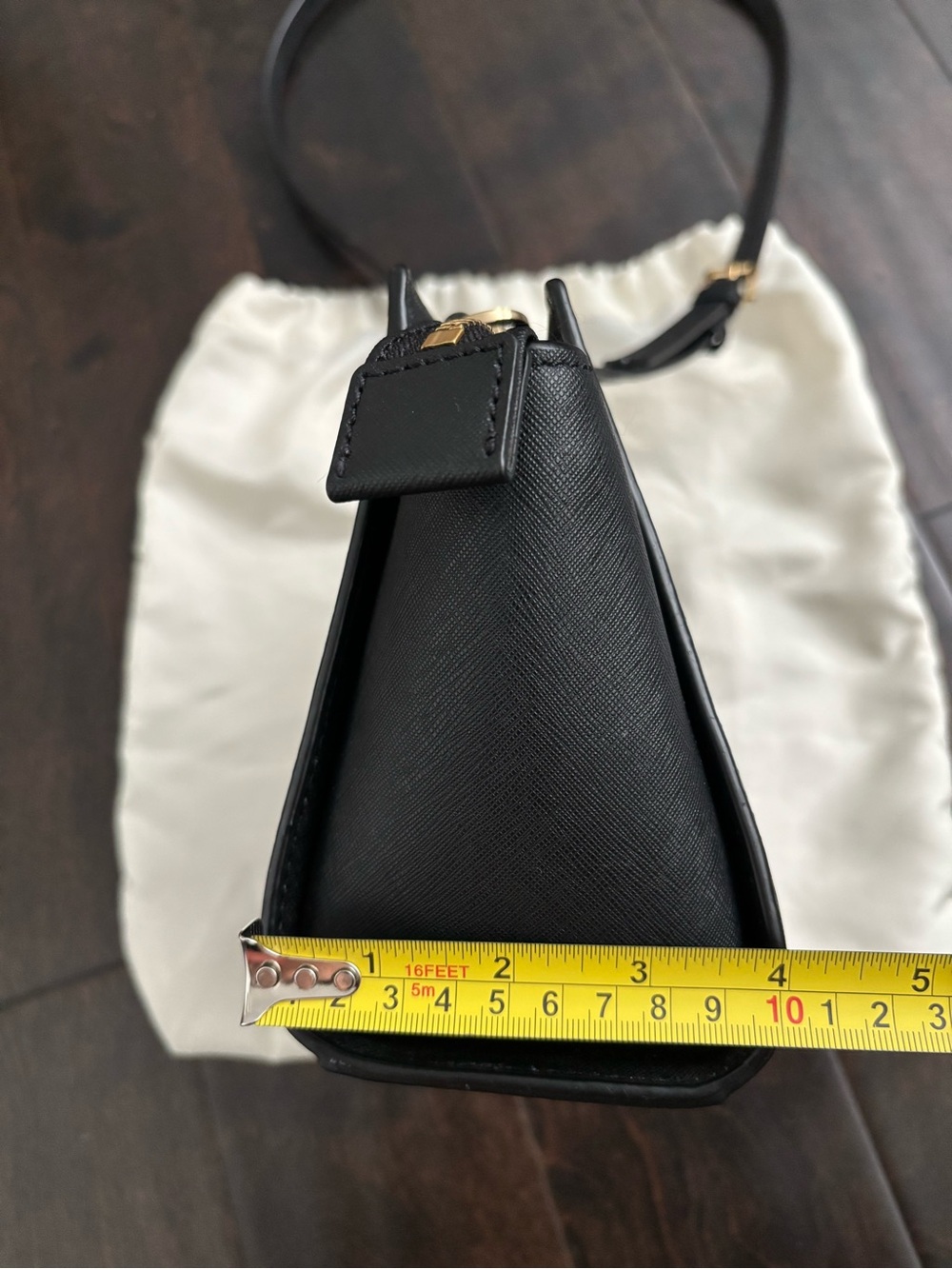 Michael Kors Black Saffiano Crossbody with Gold Hardware - Picture 16 of 16